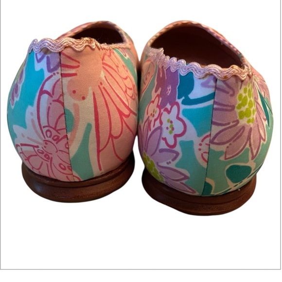 Lilly Pulitzer Floral Print Ballet Flats Size 7M - Picture 5 of 5
